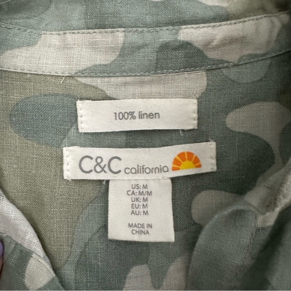 C&C California Camo Kimono Button Down Dress - Picture 2 of 9